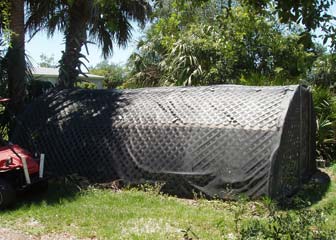 The exterior of my orchid greenhouse